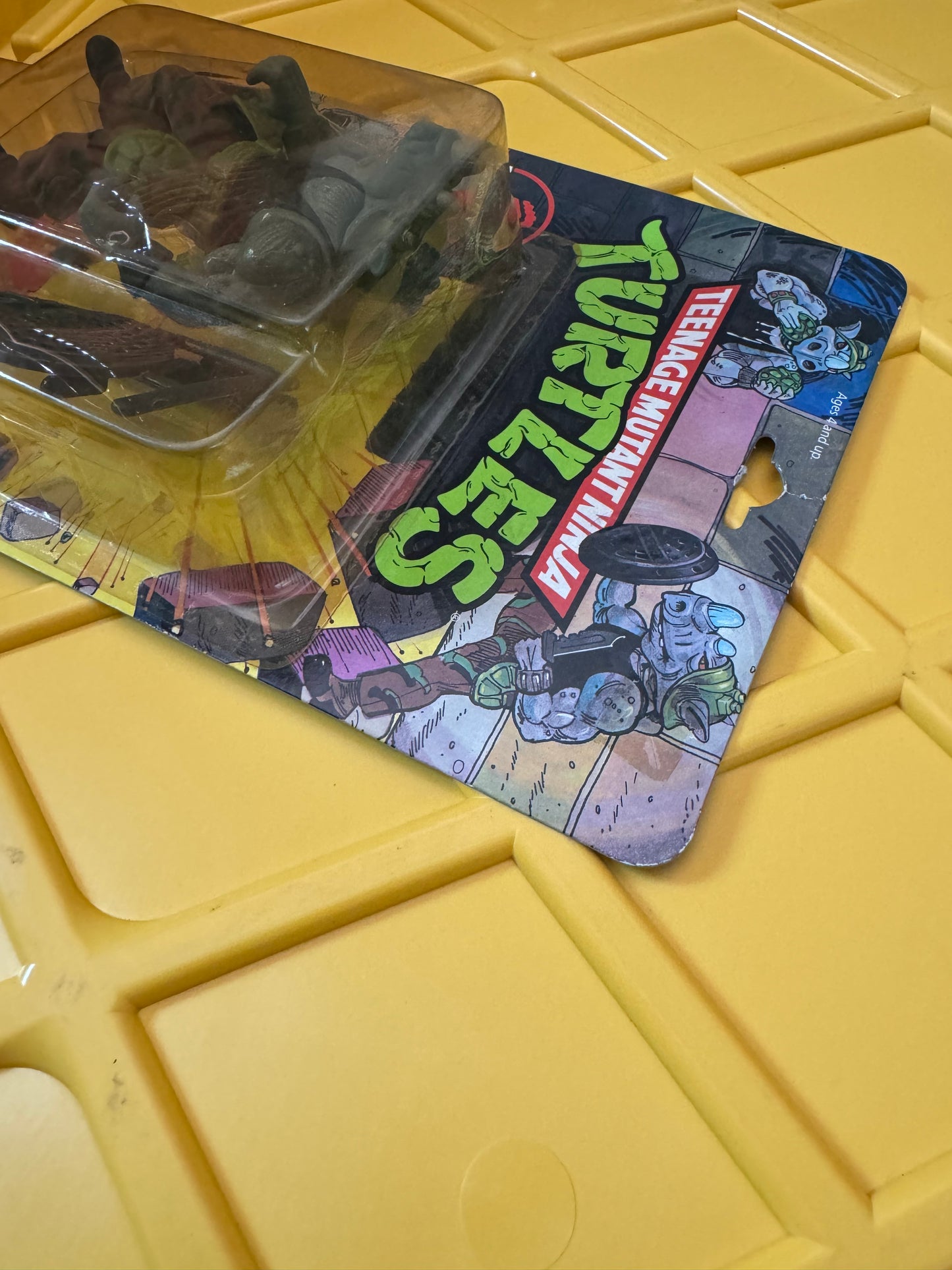 TMNT Rocksteady 1988 Playmates DAMAGE