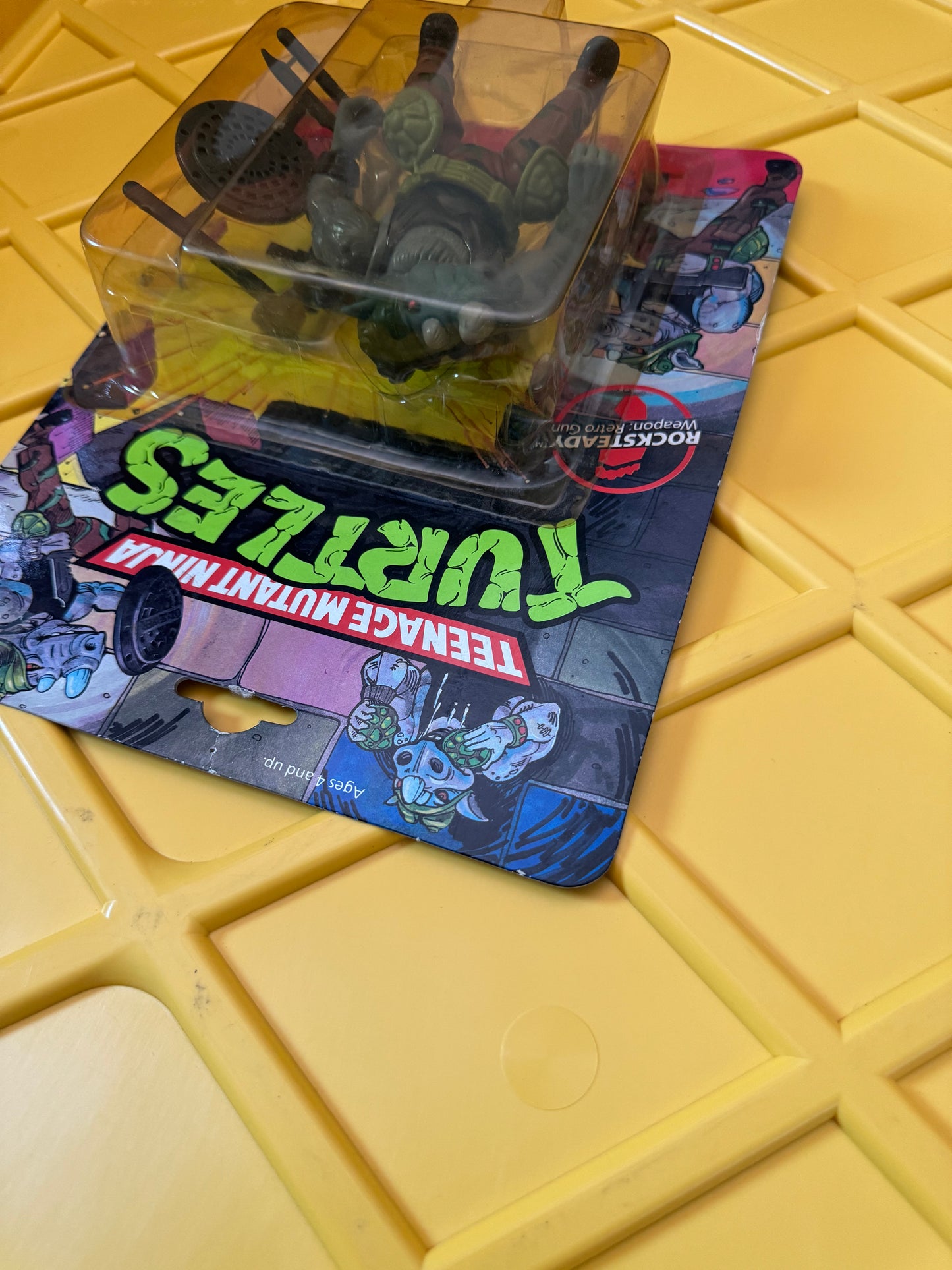 TMNT Rocksteady 1988 Playmates DAMAGE