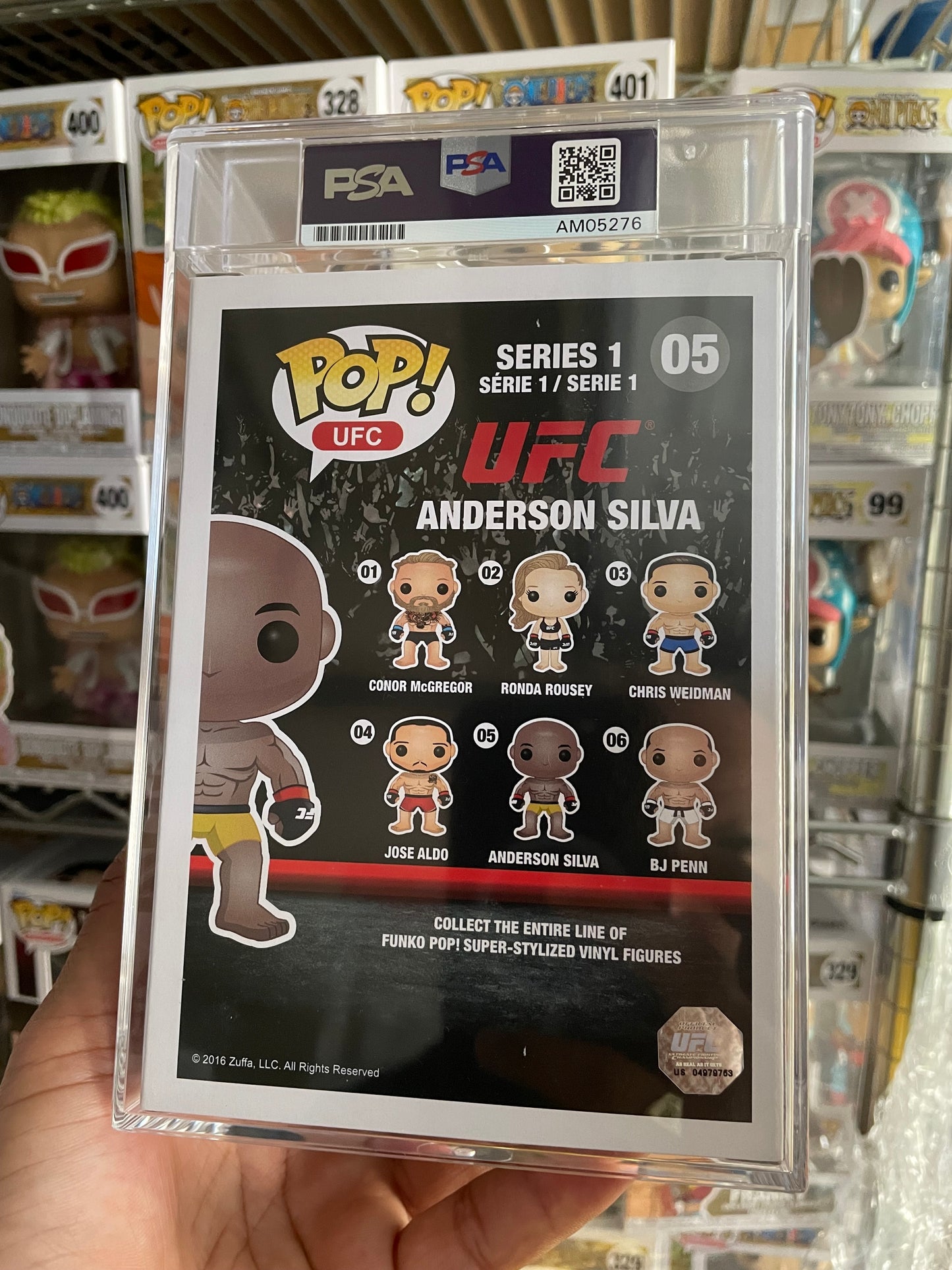 Anderson Silva Funko Pop #05 UFC PSA Encapsulated & Autograph