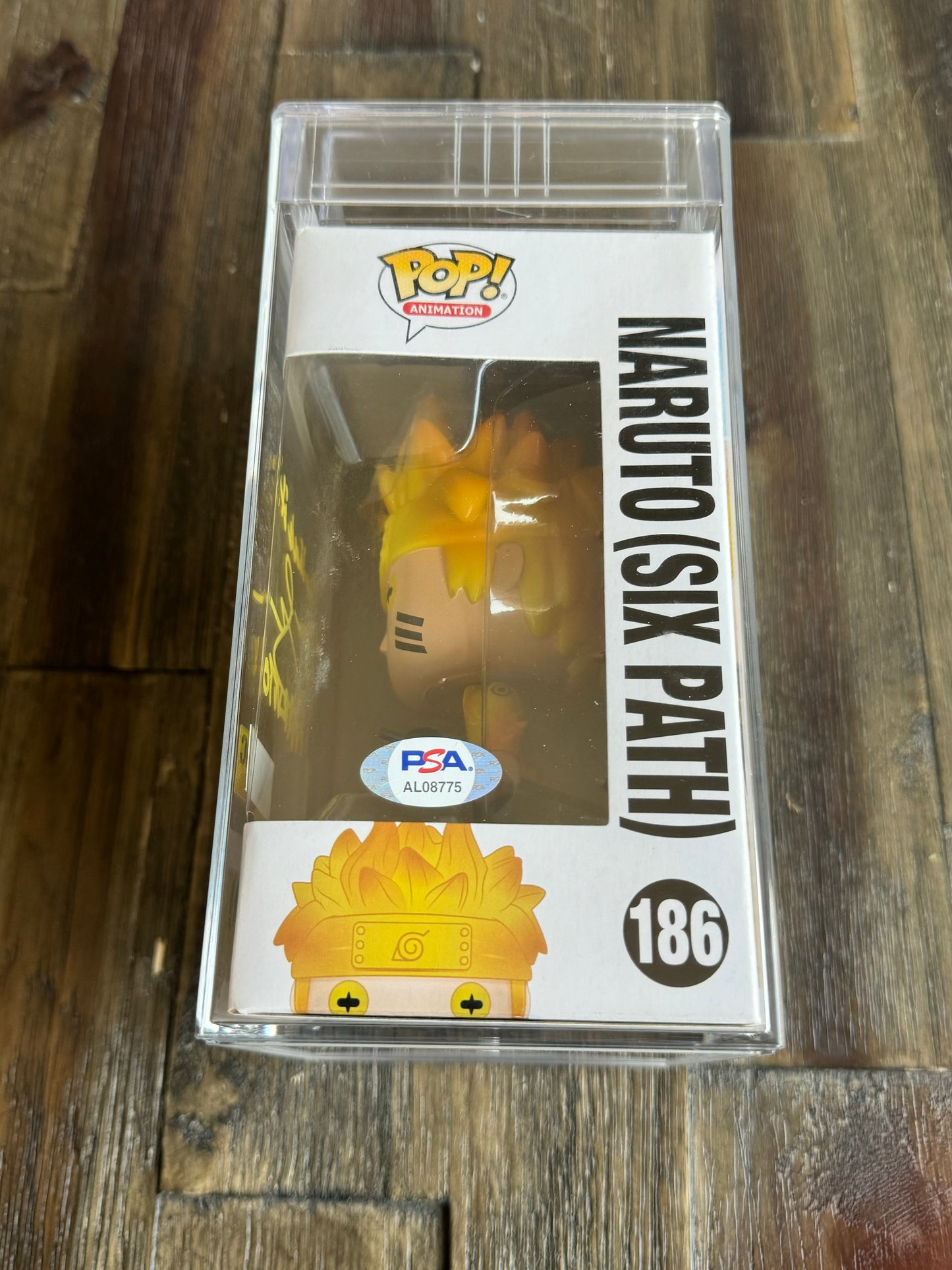Naruto (Six Path) Funko POP #186 HOT TOPIC EXCLUSIVE PSA Encapsulated & Autograph