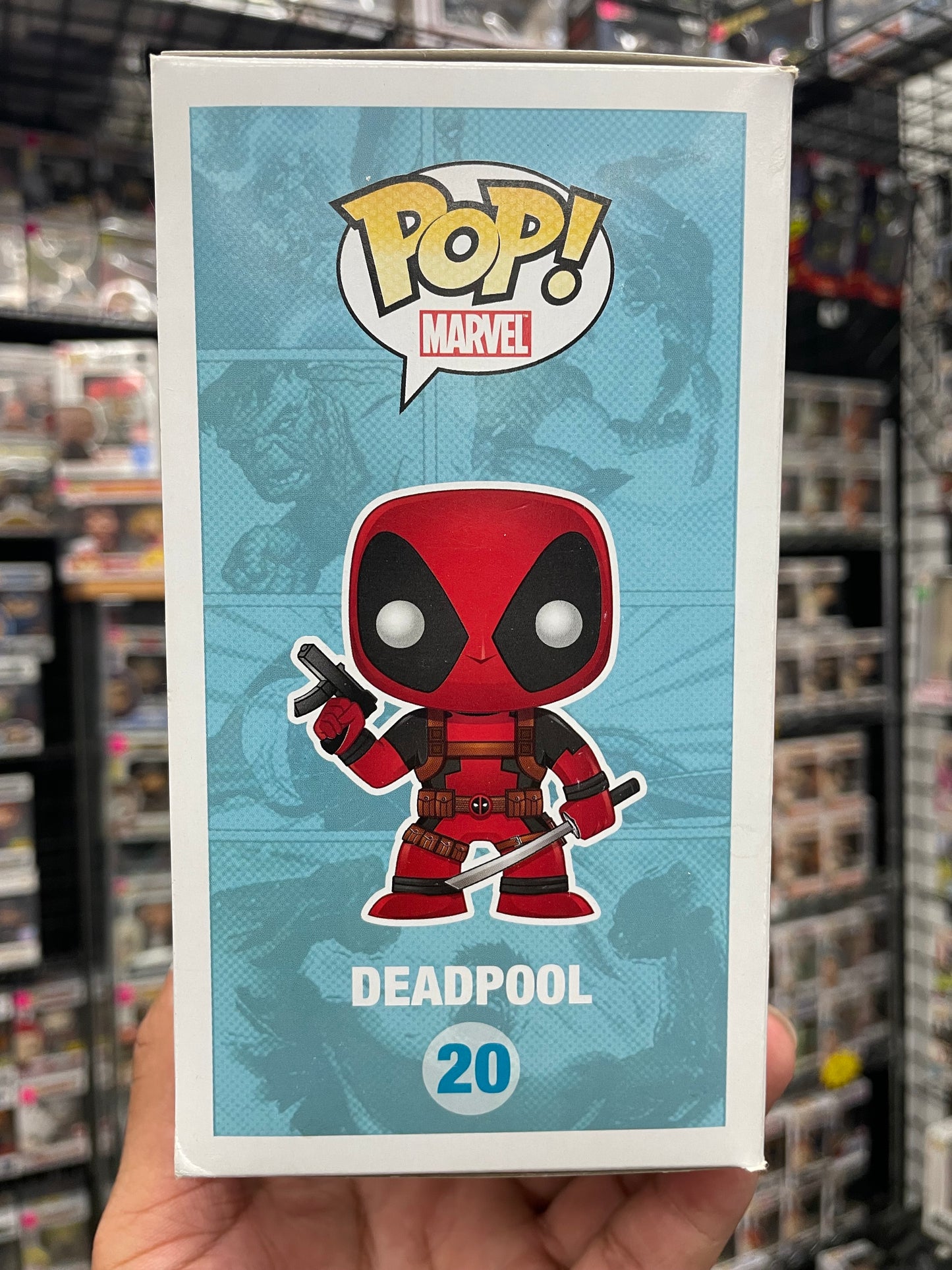 Deadpool Funko Pop #20 SDCC2013 Metallic Marvel