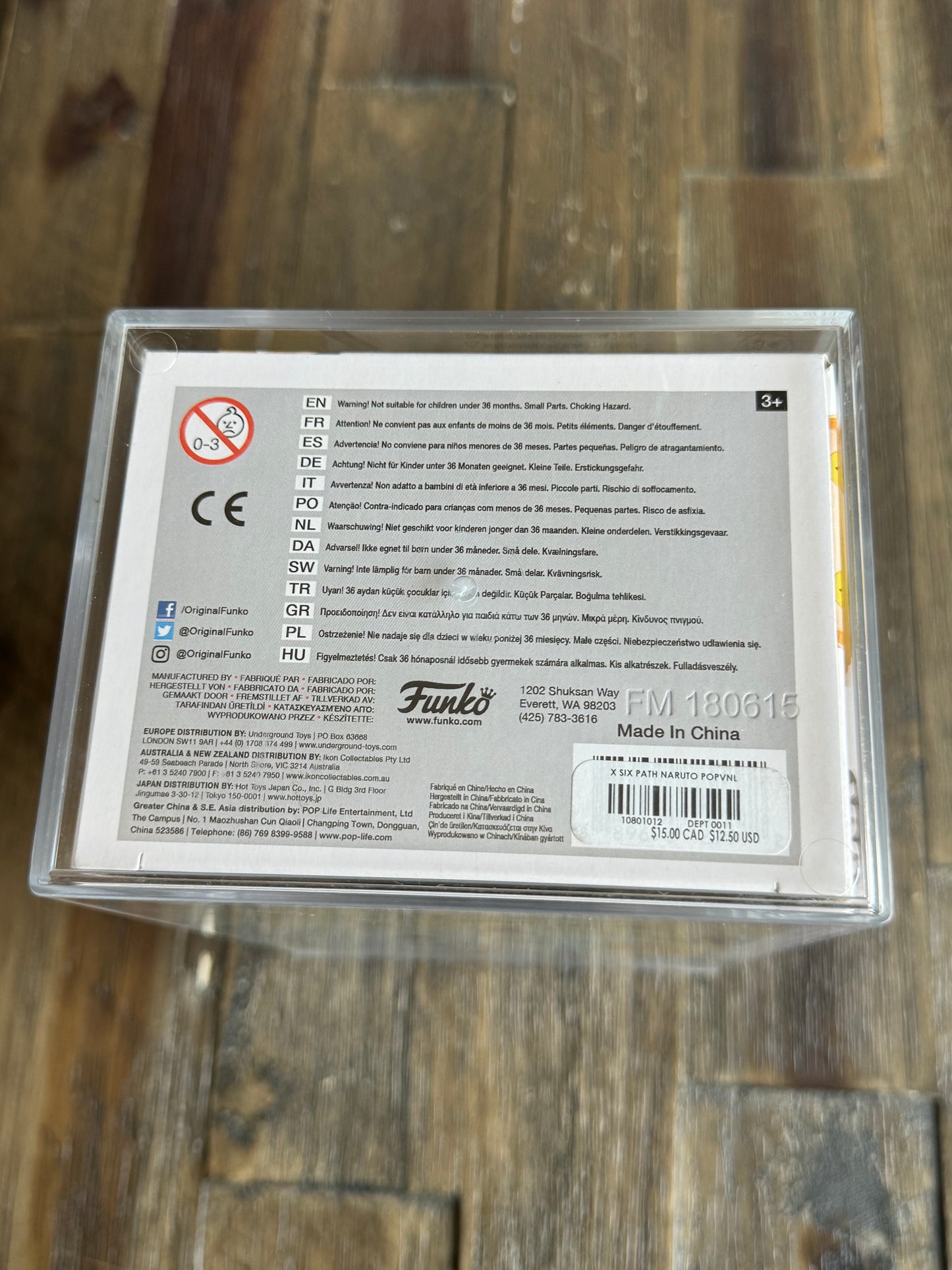 Naruto (Six Path) Funko POP #186 HOT TOPIC EXCLUSIVE PSA Encapsulated & Autograph