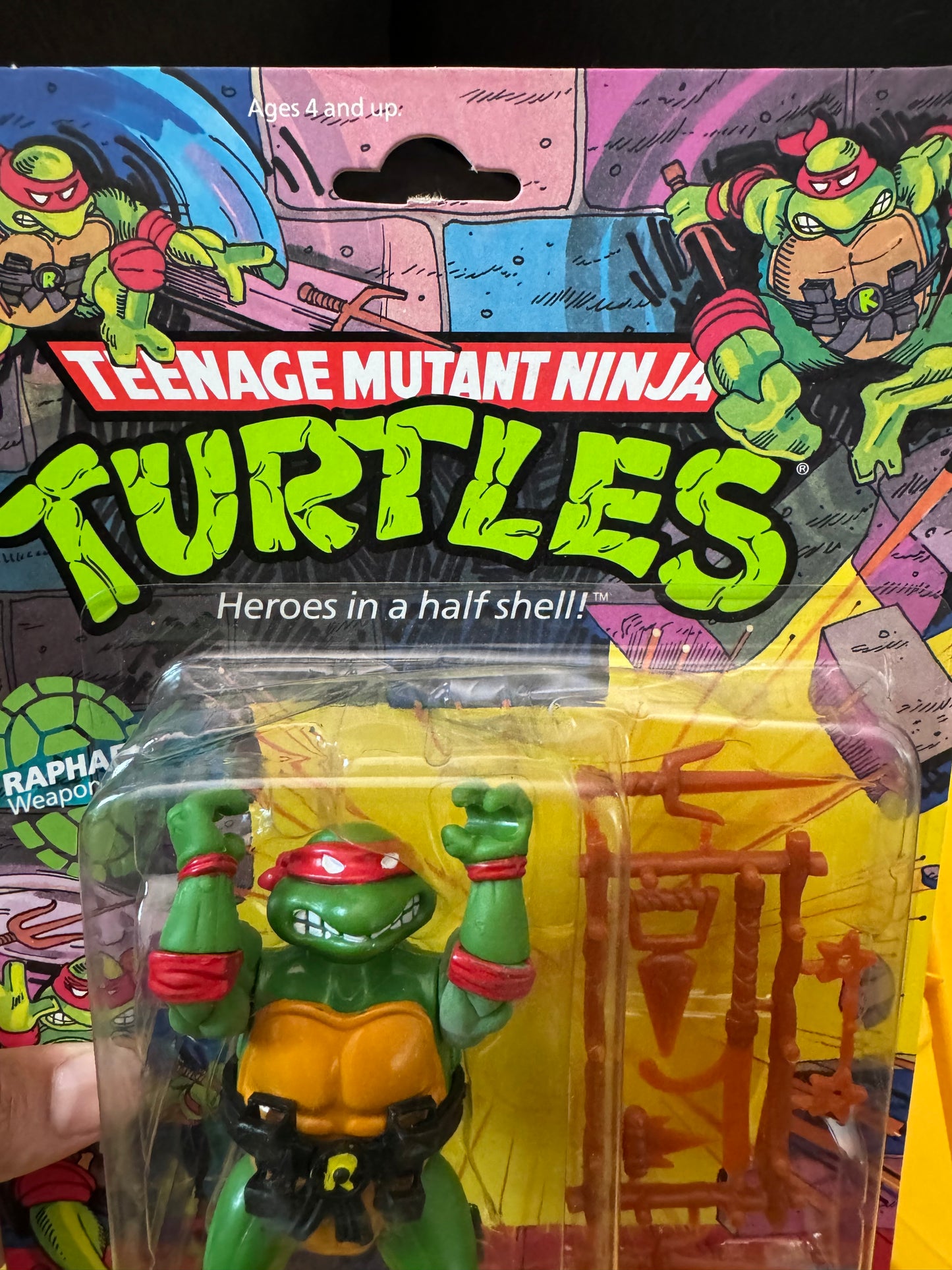 TMNT Raphael 1988 Playmates DAMAGE