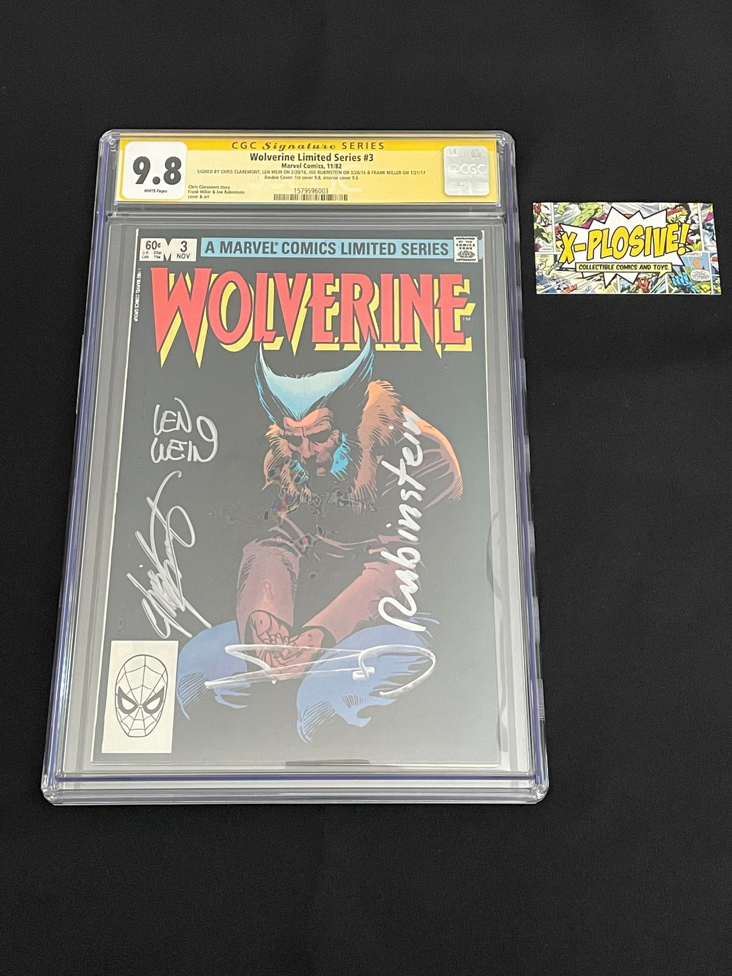 Wolverine Limited Series #3 CGC Signature Series DOUBLE COVER