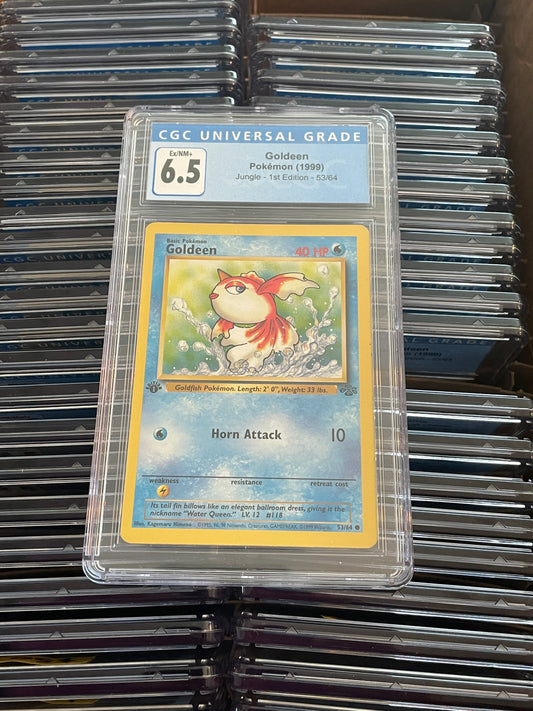 Goldeen Jungle 1st Edition 53/64 Pokémon (1999) CGC 6.5