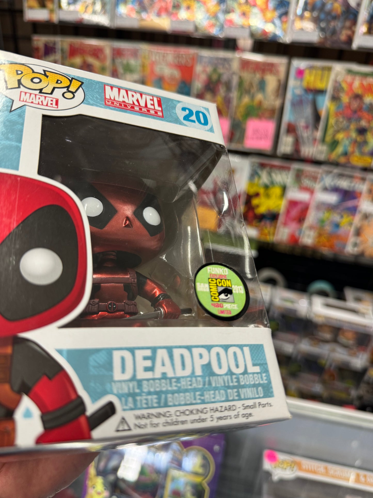 Deadpool Funko POP #20 2013 SDCC Exclusive Metallic