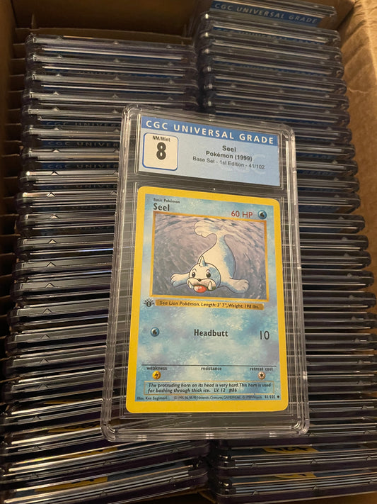 Seel Base Set 1st Edition 41/102 Pokémon (1999) CGC 8