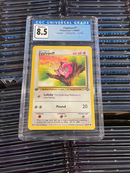 Jigglypuff 1st Edition 54/64 Pokémon (1999) CGC 8.5