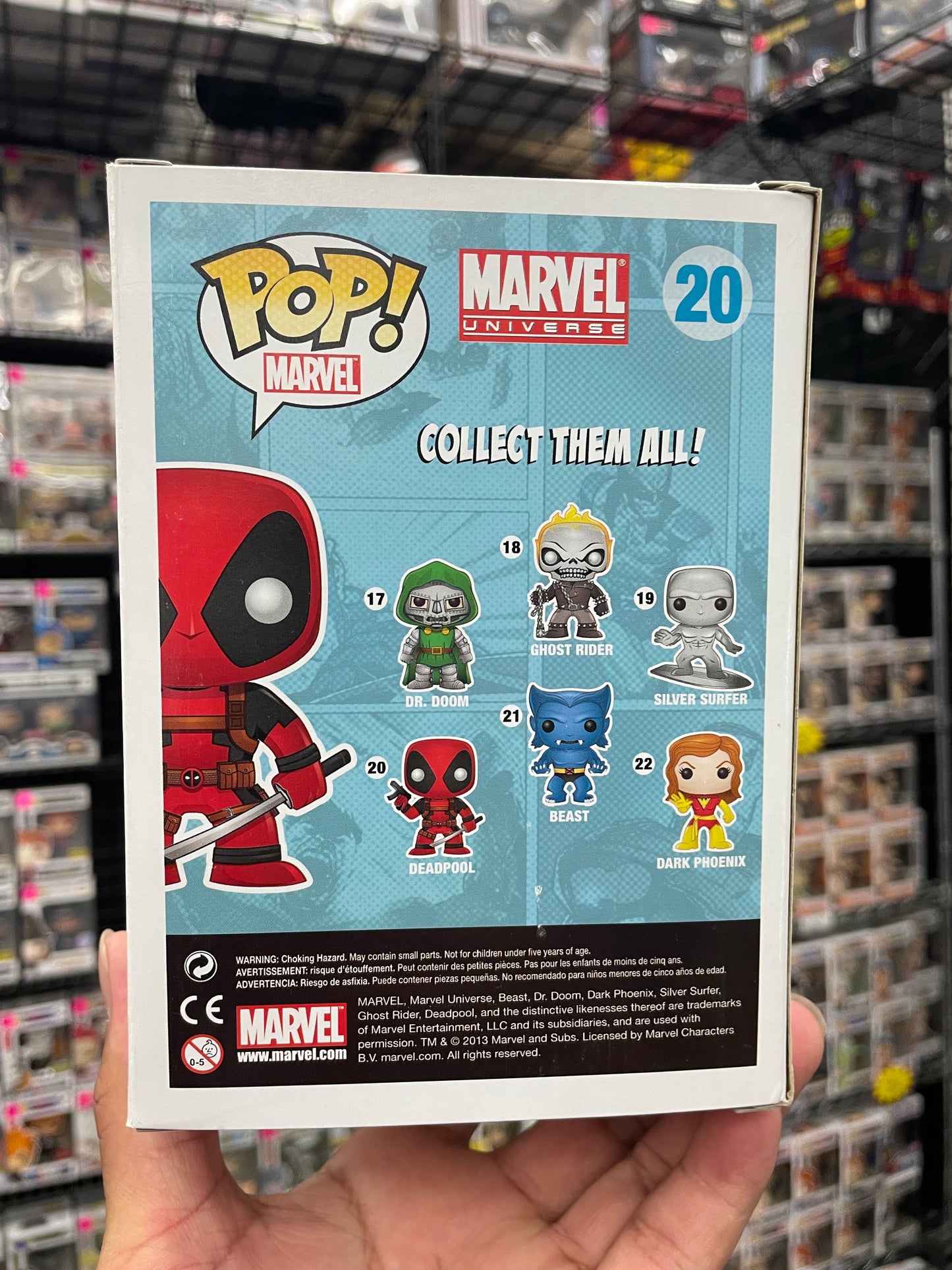 Deadpool Funko Pop #20 SDCC2013 Metallic Marvel