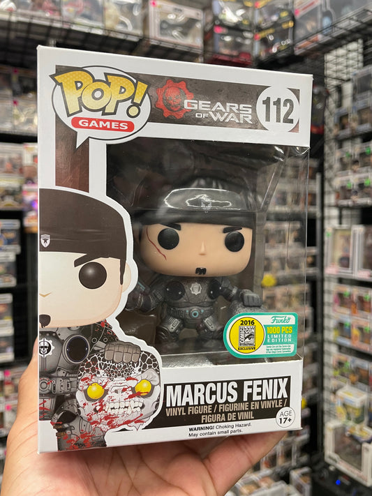 Marcus Fenix Funko Pop #112 Gears Of War SDCC2016 Exclusive 1000PCS Vaulted