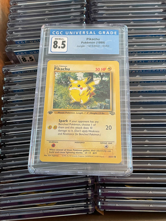 Pikachu Jungle 1st Edition 60/64 Pokémon (1999) CGC 8.5