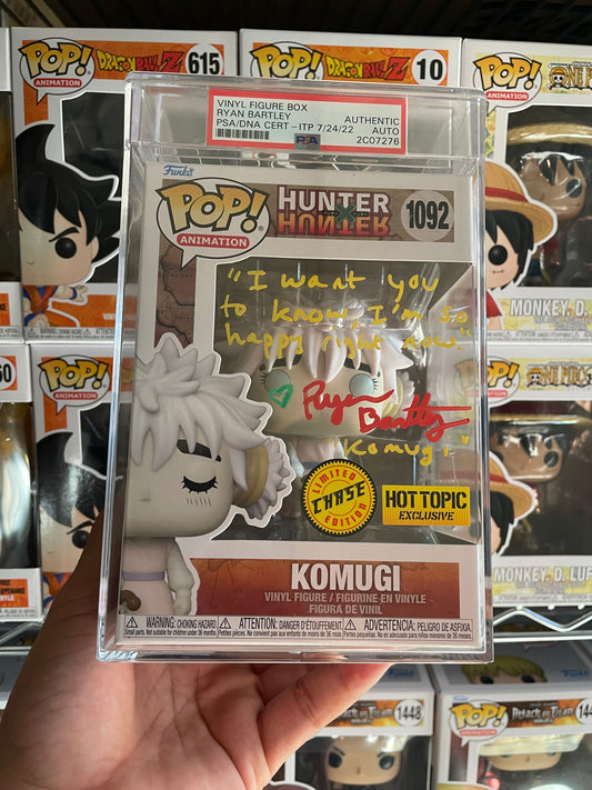 Komugi Funko Pop #1092 Hot Topic Chase Exclusive PSA encapsulated & Autograph