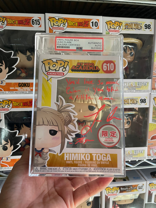 Himiko Toga Funko Pop #610 Japan Exclusive PSA encapsulated & autograph