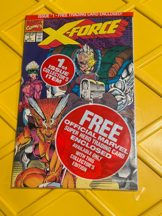 X-Force #1 Sealed Polybag Sunspot & Gideon TRADING CARD NM