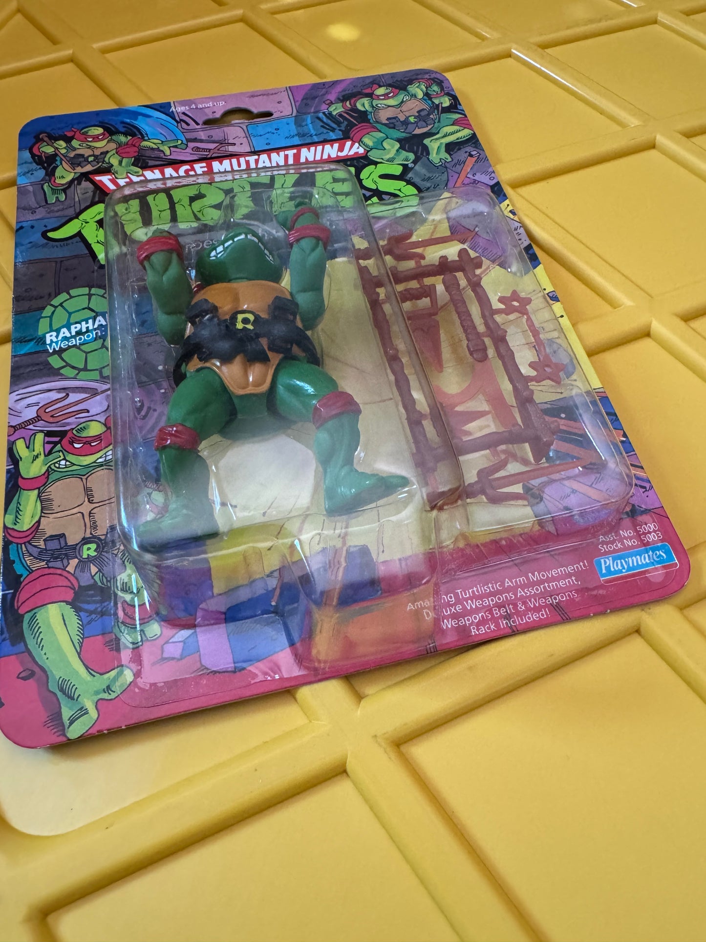 TMNT Raphael 1988 Playmates DAMAGE