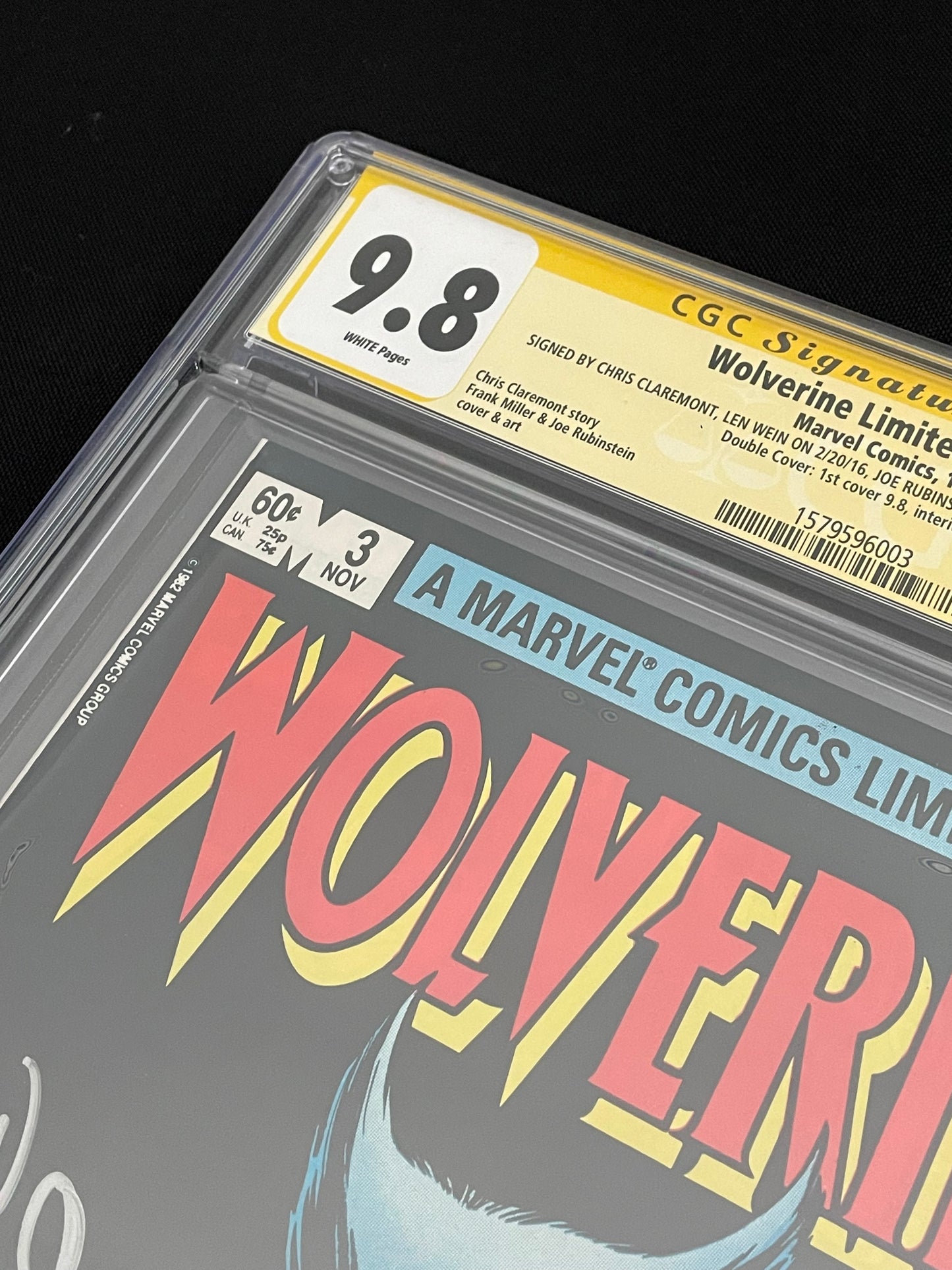 Wolverine Limited Series #3 CGC Signature Series DOUBLE COVER