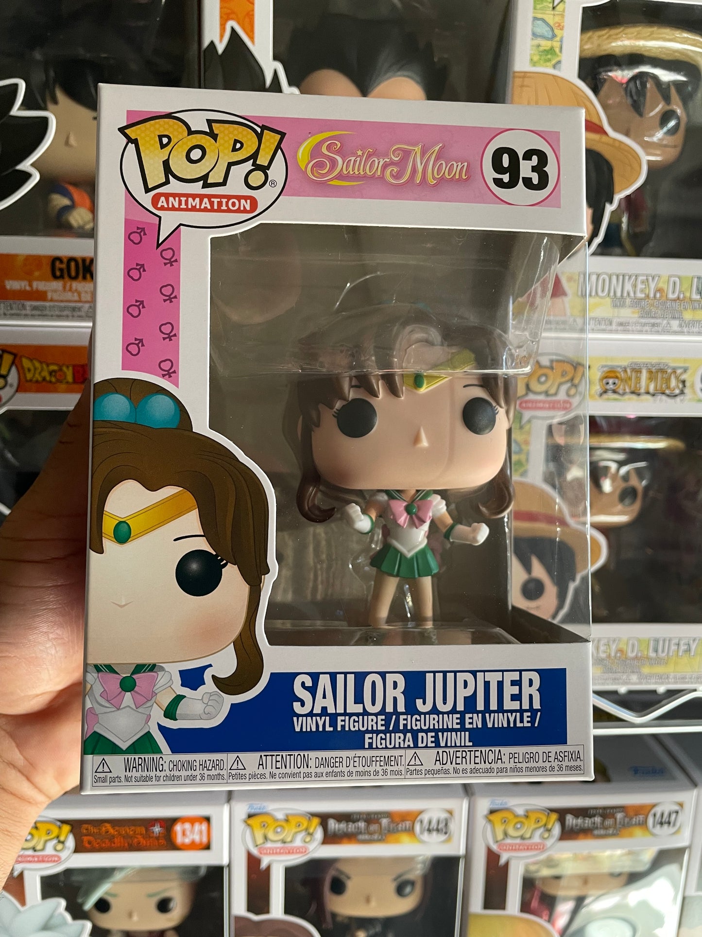 Sailor Jupiter Funko Pop #93 Sailor Moon Vaulted