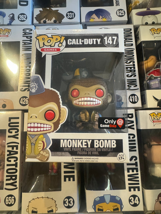 Monkey Bomb Funko Pop #147 Call Of Duty GAMESTOP EXCLUSIVE