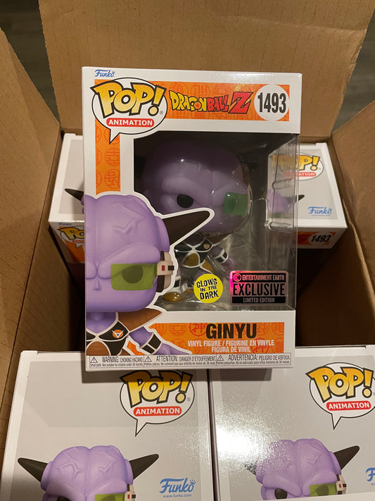 Ginyu Funko Pop #1493 Entertainment Earth Exclusive GITD Dragon Ball Z