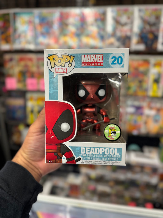 Deadpool Funko POP #20 2013 SDCC Exclusive Metallic