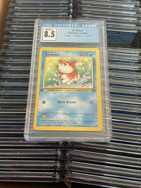 Goldeen Jungle 1st Edition 53/64 Pokémon (1999) CGC 8.5