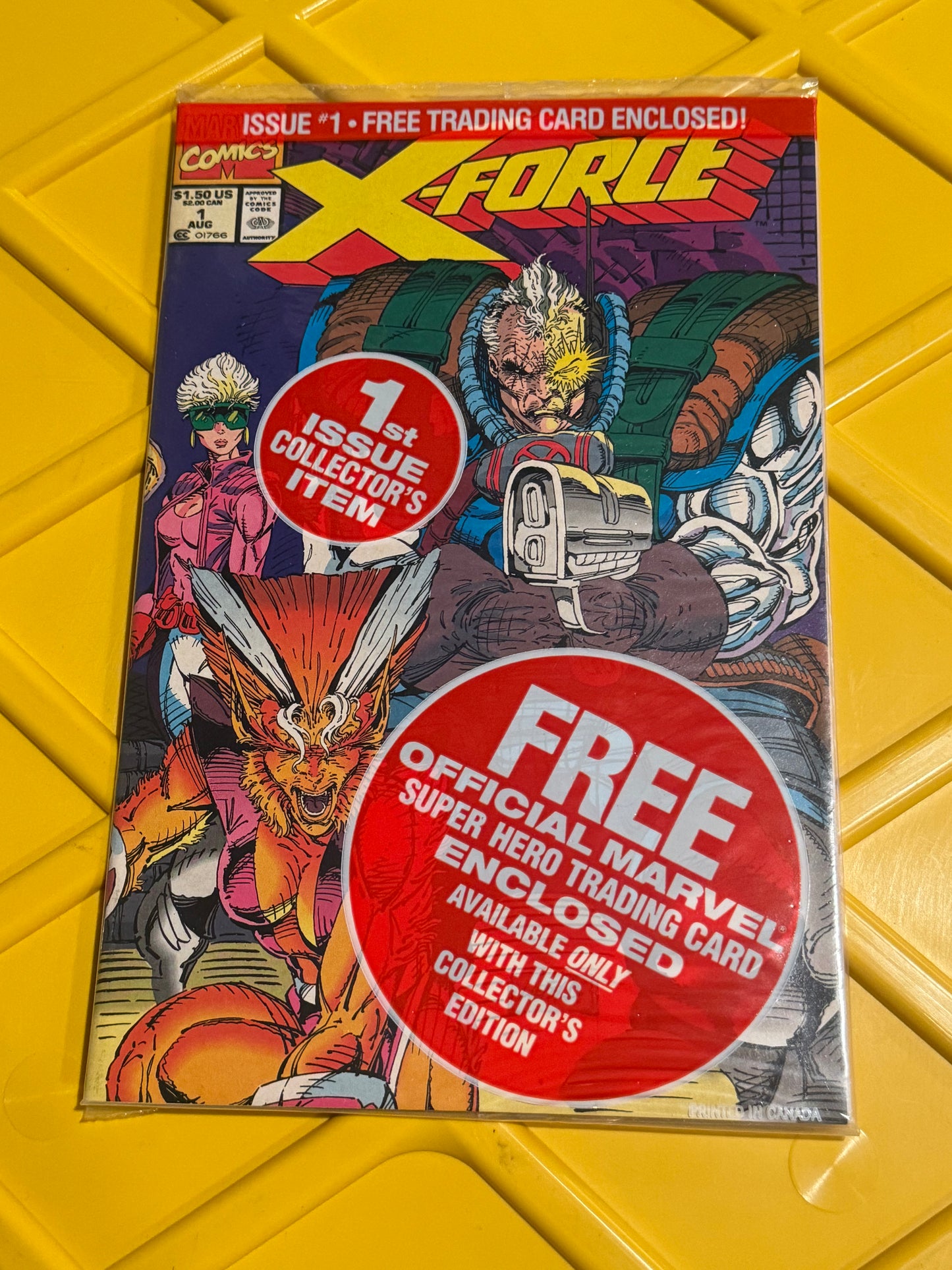 X-Force #1 Sealed Polybag Shatterstar TRADING CARD NM