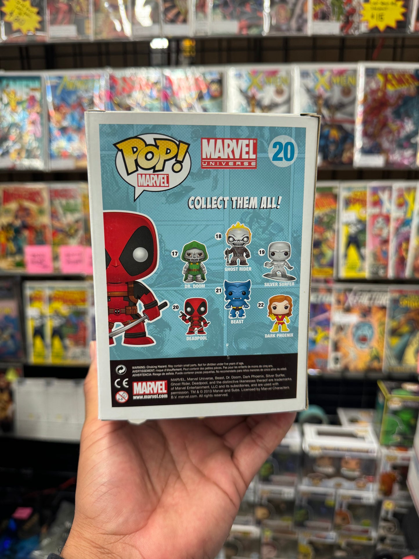 Deadpool Funko POP #20 2013 SDCC Exclusive Metallic