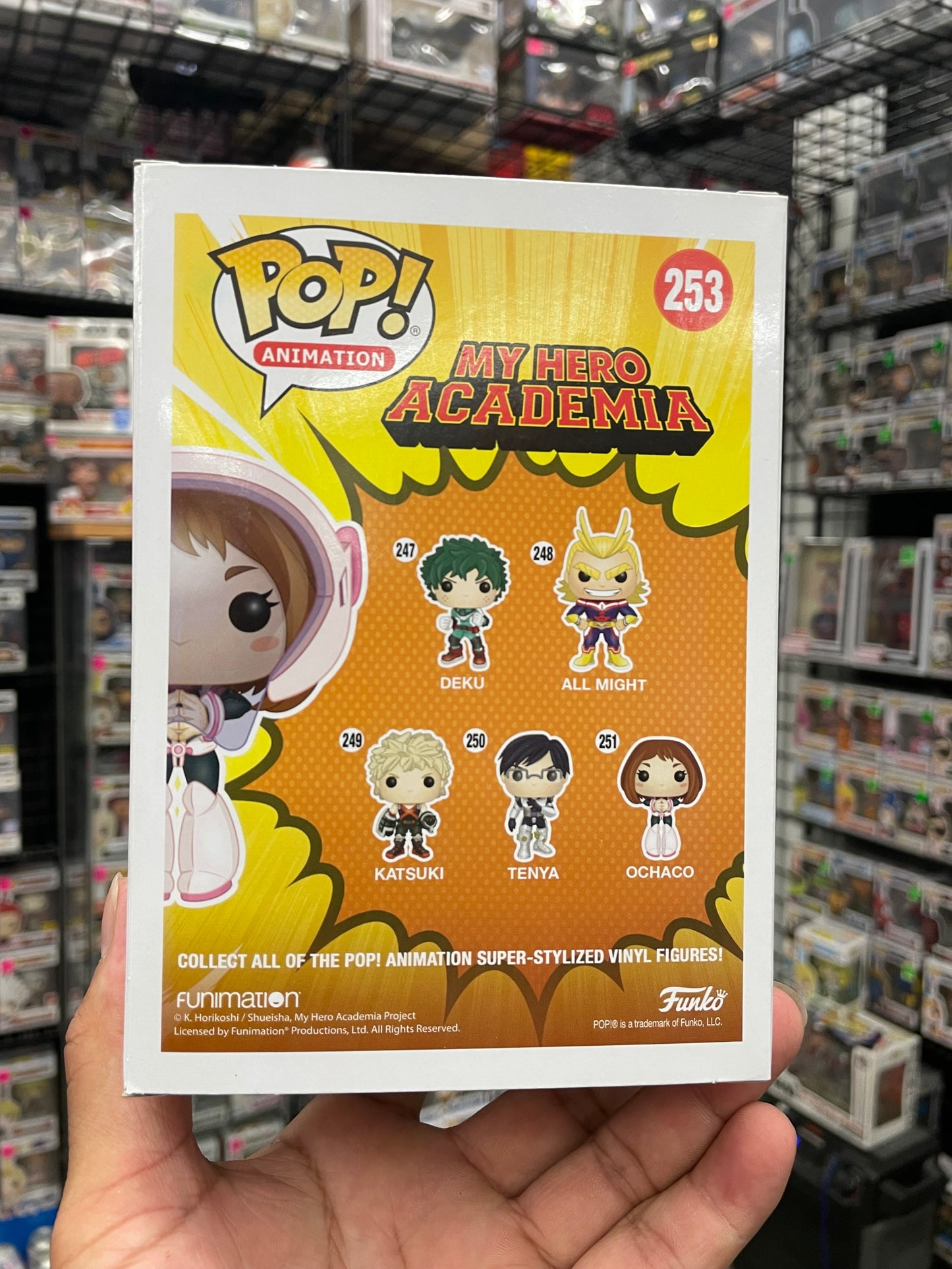 Ochaco Masked Funko Pop #253 SDCC2017 Exclusive My Hero Academia Vaulted