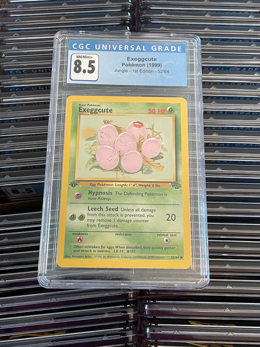 Exeggcute Jungle 1st Edition 52/65 Pokémon (1999) CGC 8.5