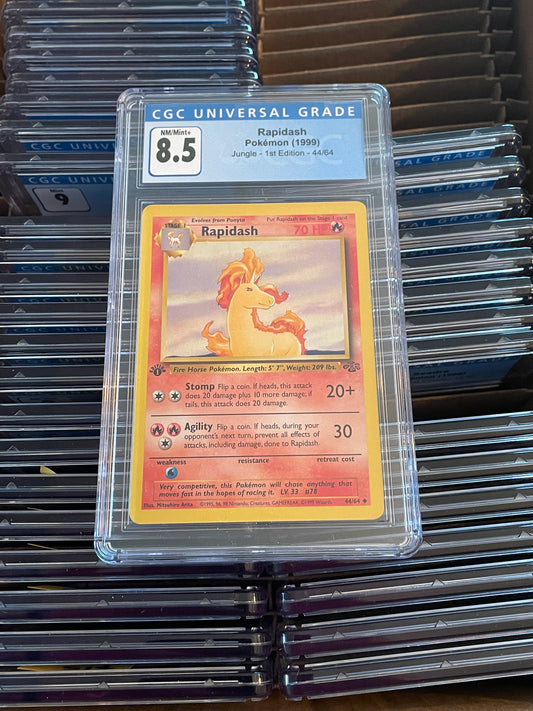 Rapidash Jungle 1st Edition 44/64 Pokémon (1999) CGC 8.5