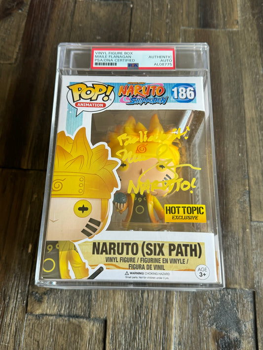 Naruto (Six Path) Funko POP #186 HOT TOPIC EXCLUSIVE PSA Encapsulated & Autograph