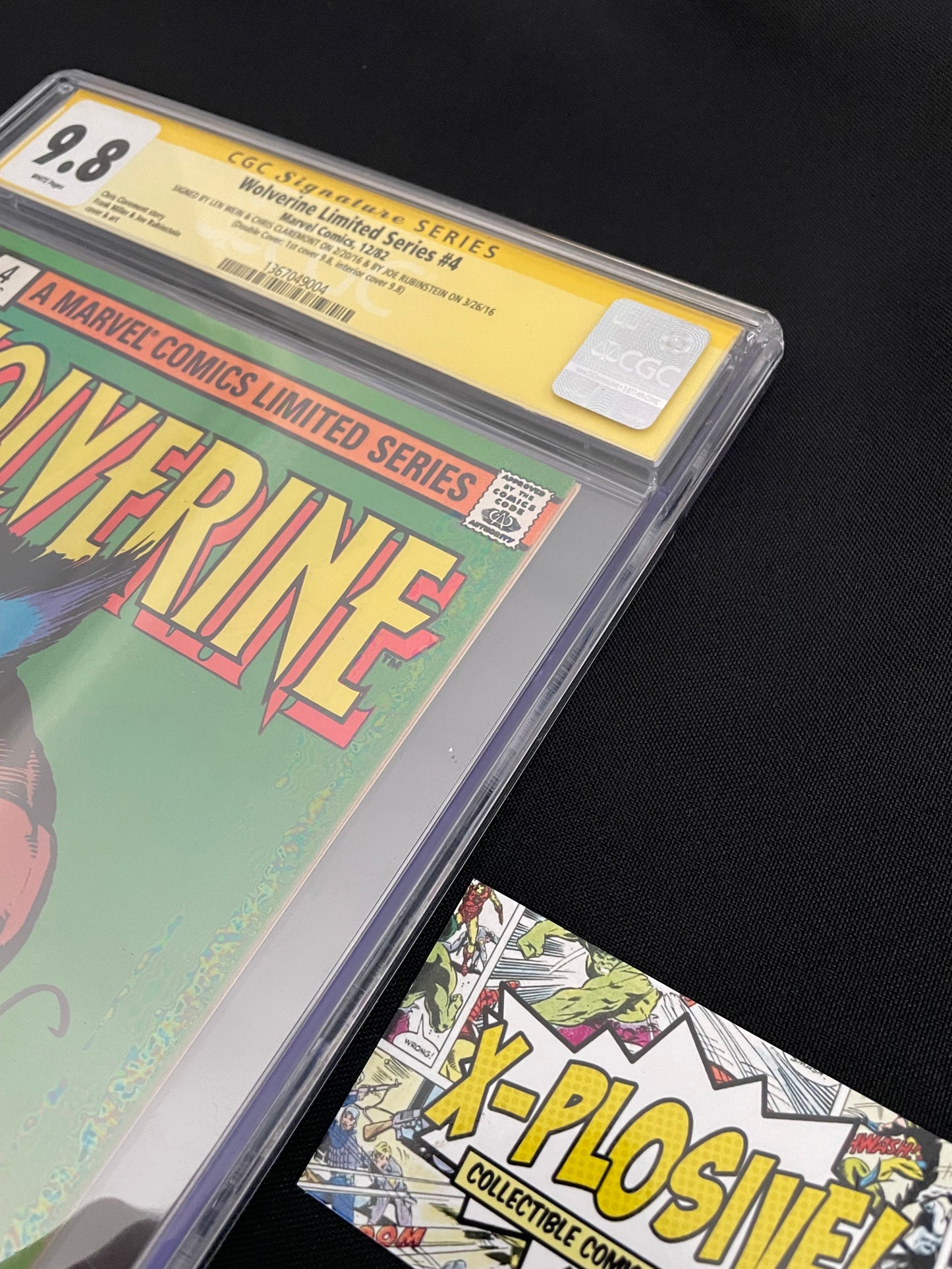 Wolverine Limited Series #4 CGC Signature Series DOUBLE COVER