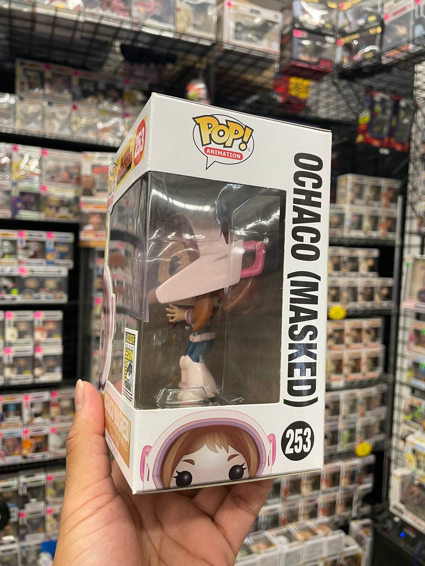 Ochaco Masked Funko Pop #253 SDCC2017 Exclusive My Hero Academia Vaulted