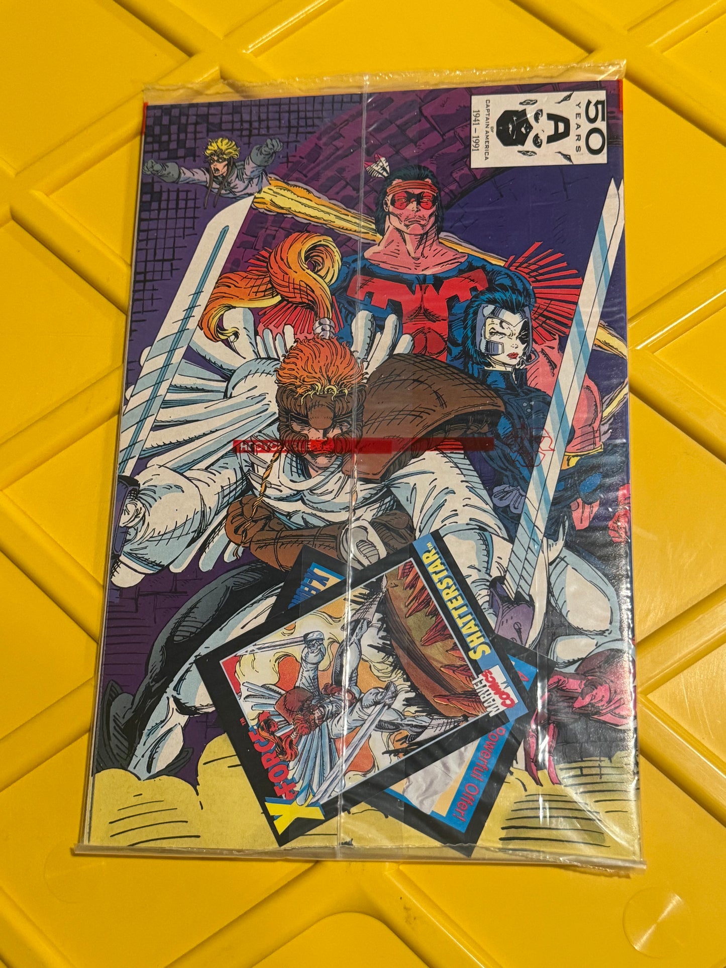 X-Force #1 Sealed Polybag Shatterstar TRADING CARD NM