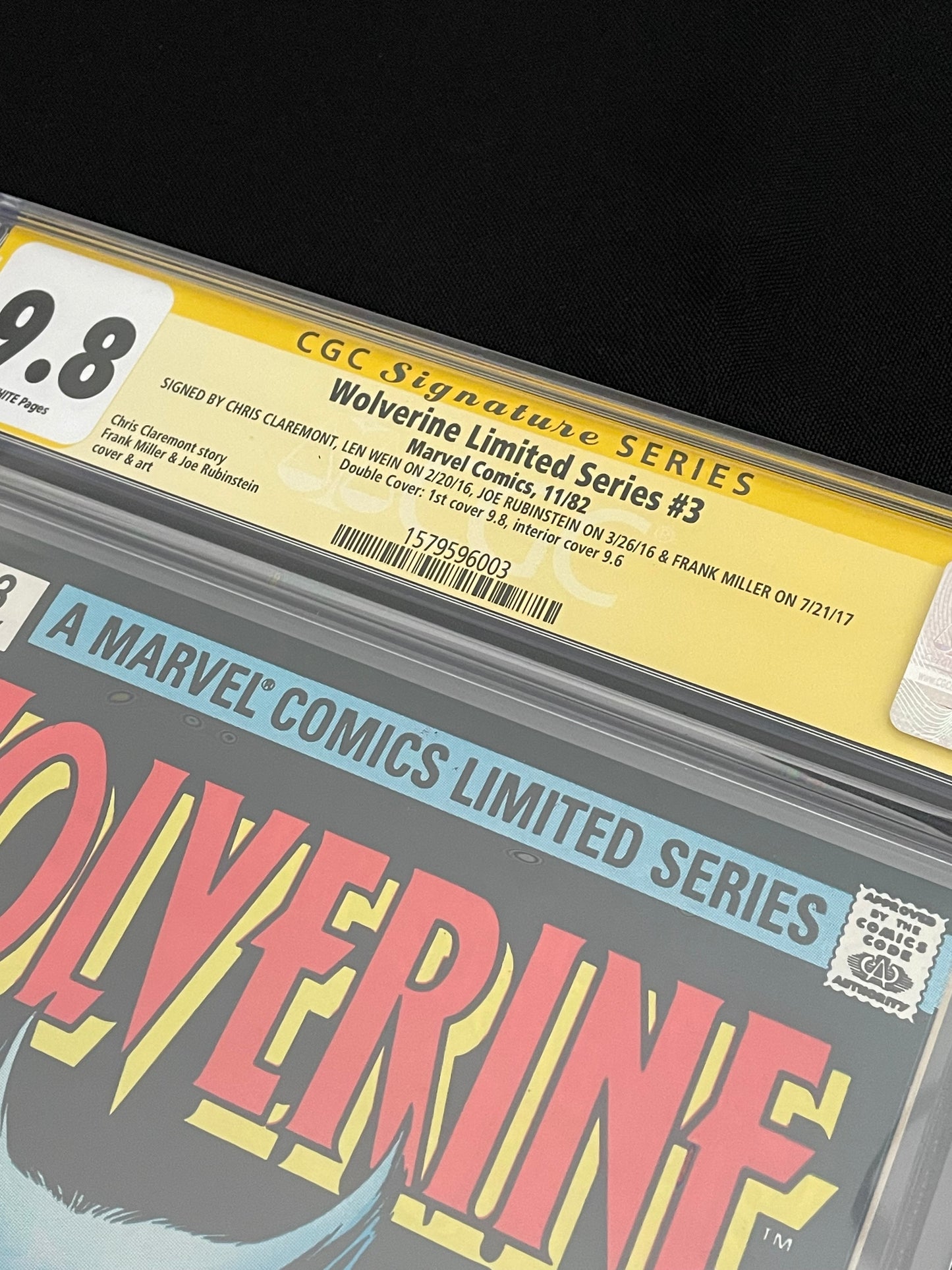 Wolverine Limited Series #3 CGC Signature Series DOUBLE COVER