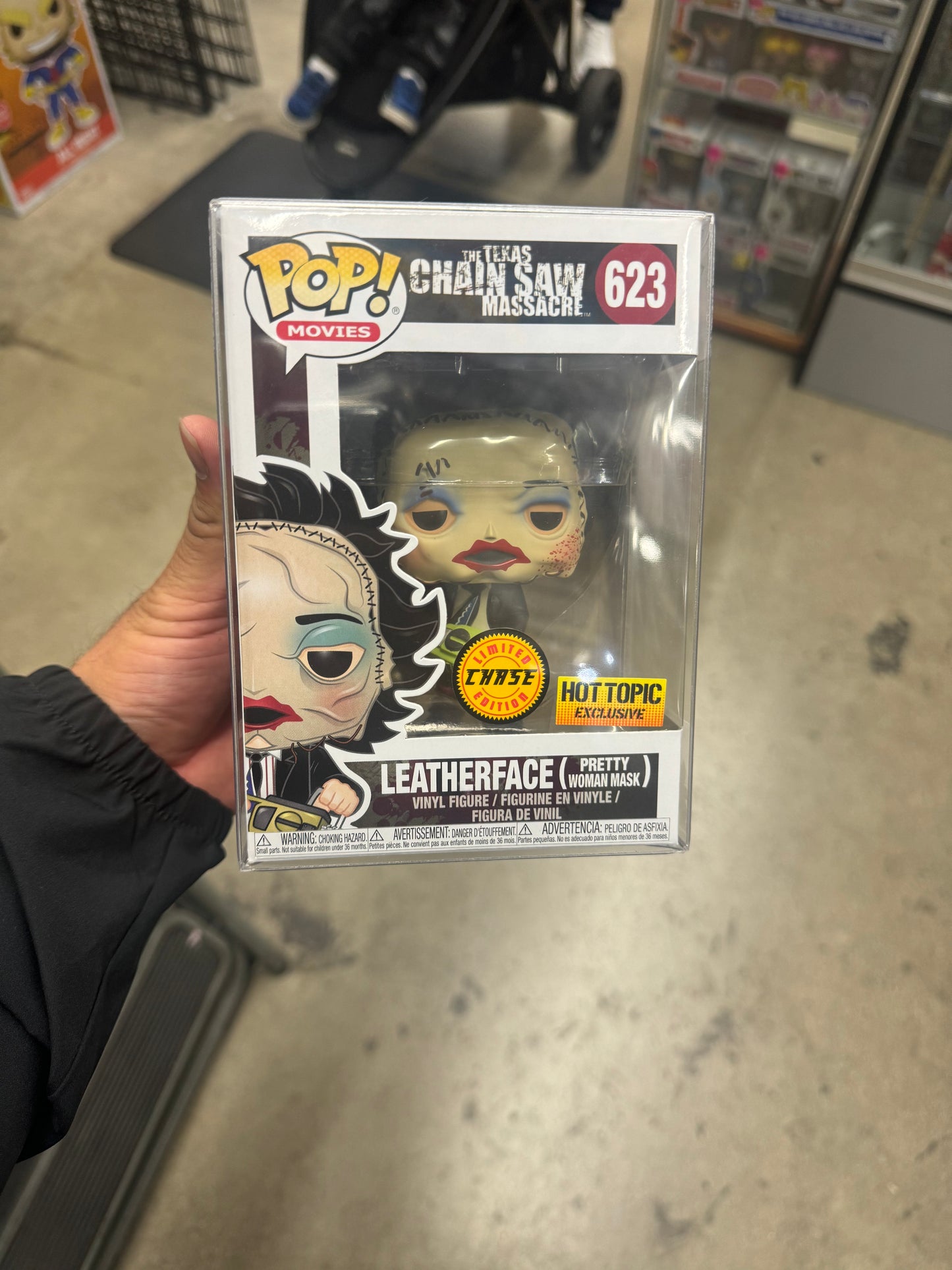 Leatherface funko pop #623 chase hot topic