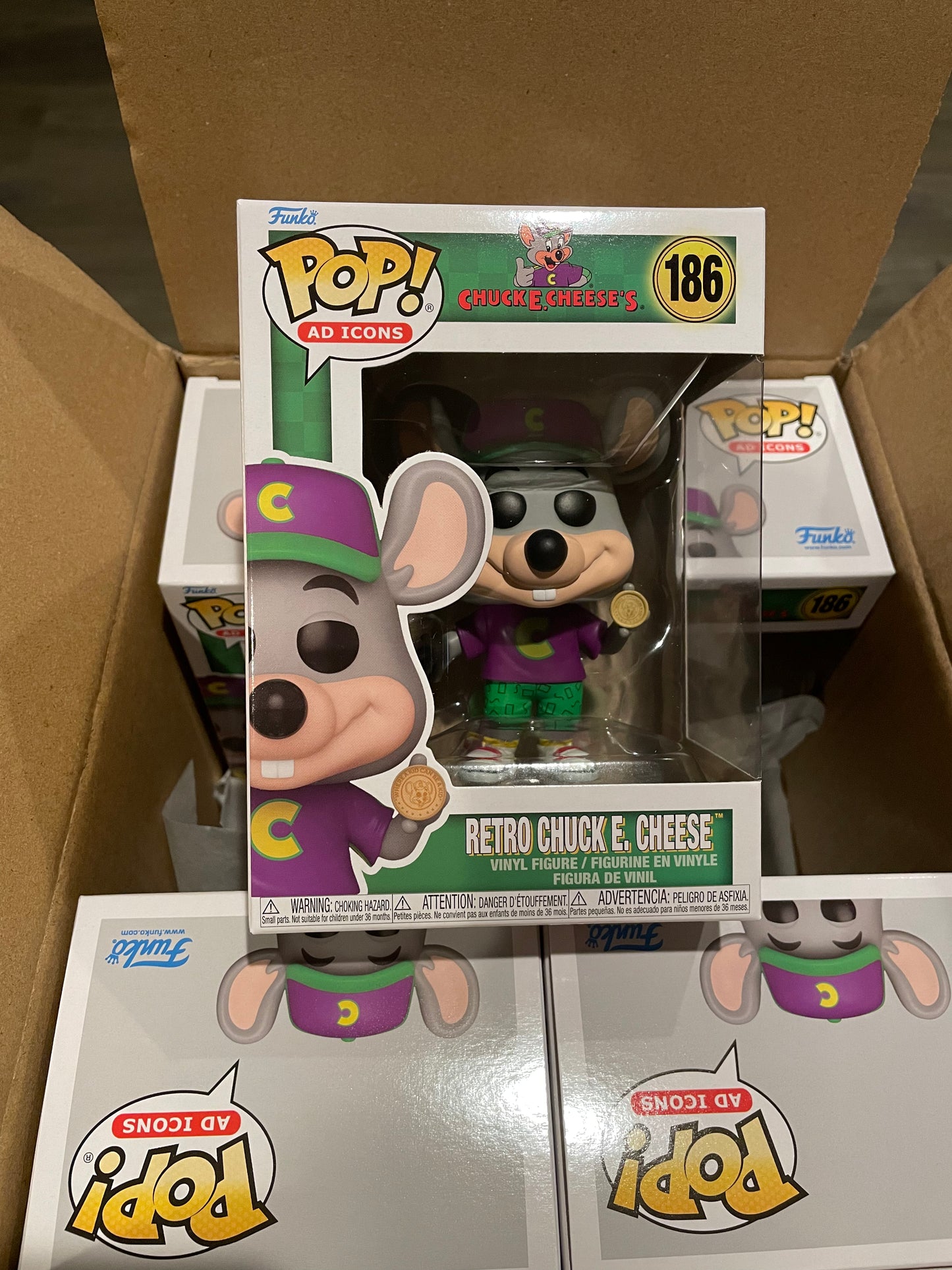 Retro Chuck E. Cheese Funko Pop #186 Ad Icon – Xplosive Collectibles