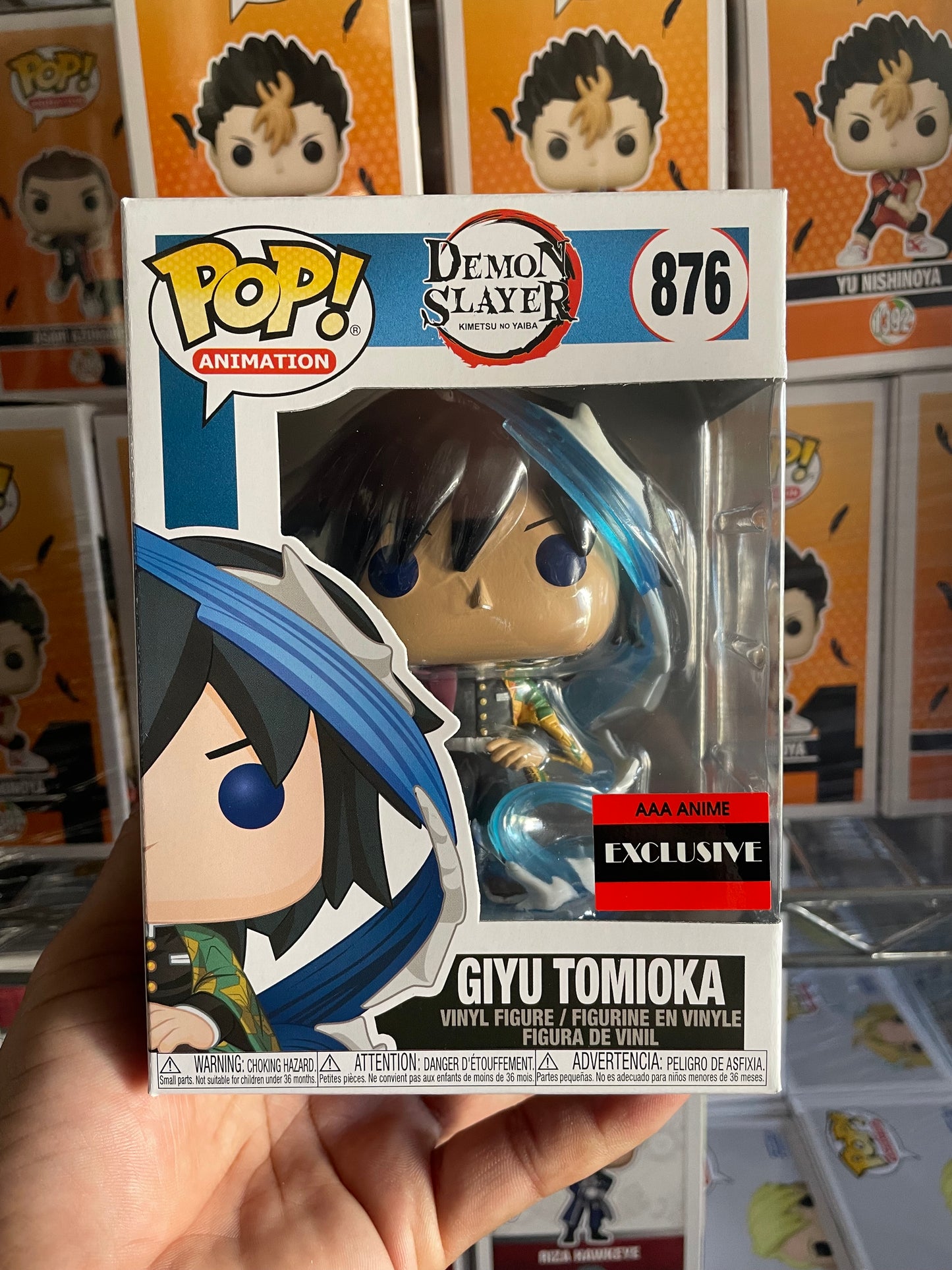 Giyu Tomioka Funko Pop #876 Demon Slayer AAA Anime Exclusive