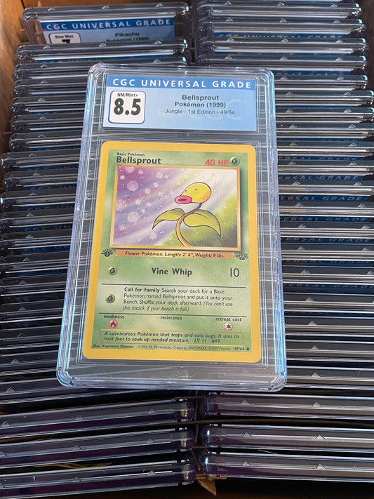 Bellsprout Jungle 1st Edition 49/64 Pokémon (1999) CGC 8.5