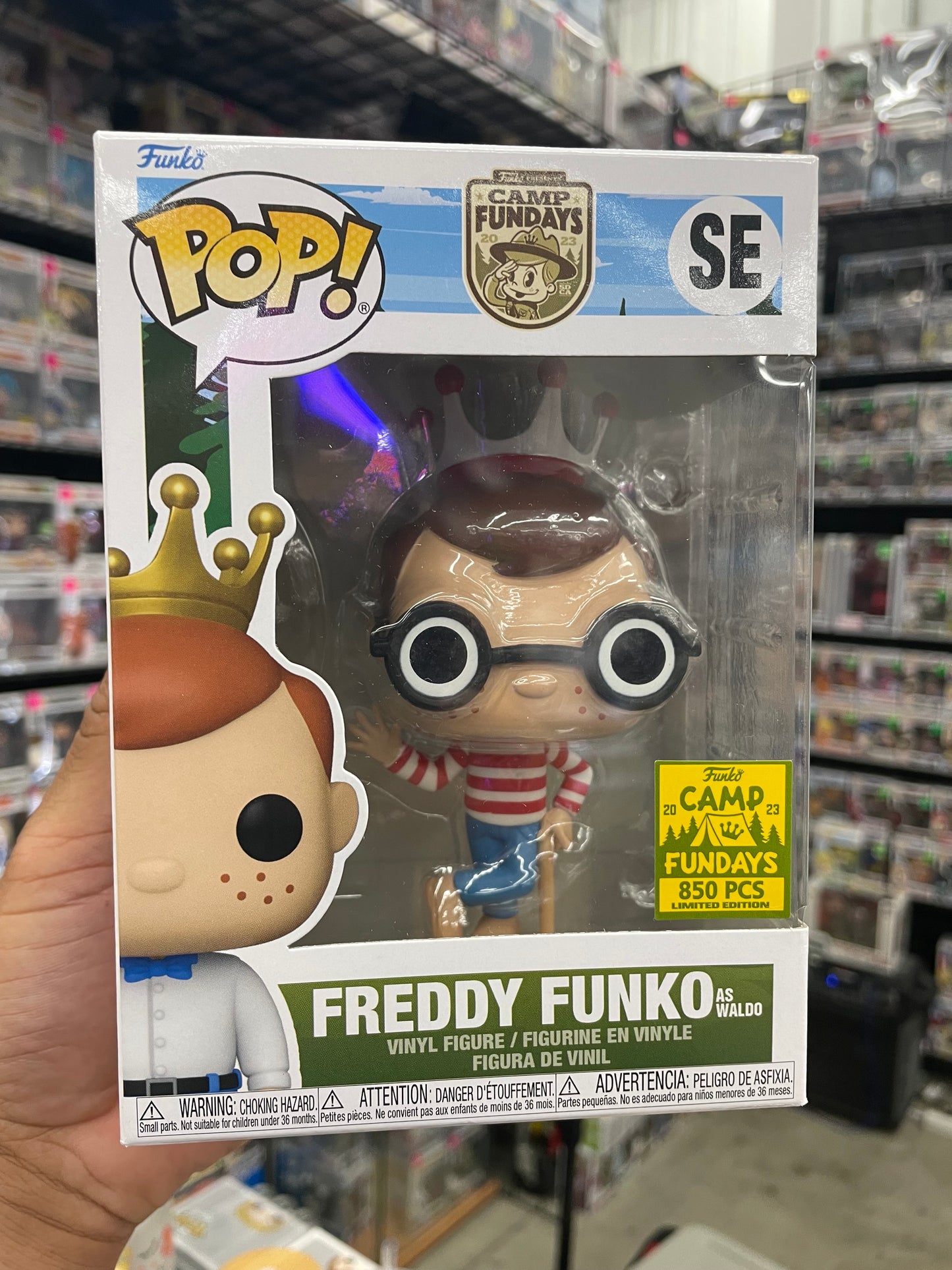 Freddy Funko as Waldo Camp Fundays 2023 850PCS