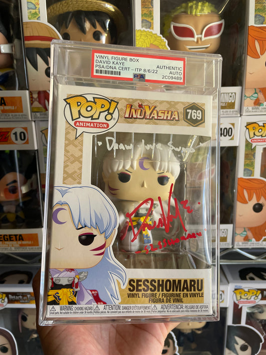 Sesshomaru Funko Pop #769 PSA Encapsulated & Autograph InuYasha