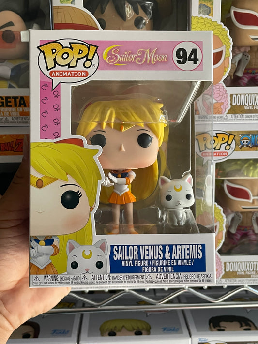 Sailor Venus & Artemis Funko Pop #94 Sailor Moon Vaulted