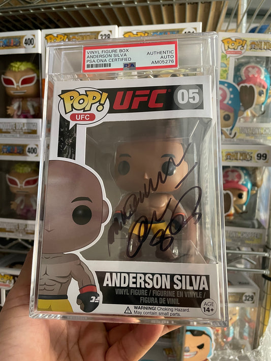 Anderson Silva Funko Pop #05 UFC PSA Encapsulated & Autograph