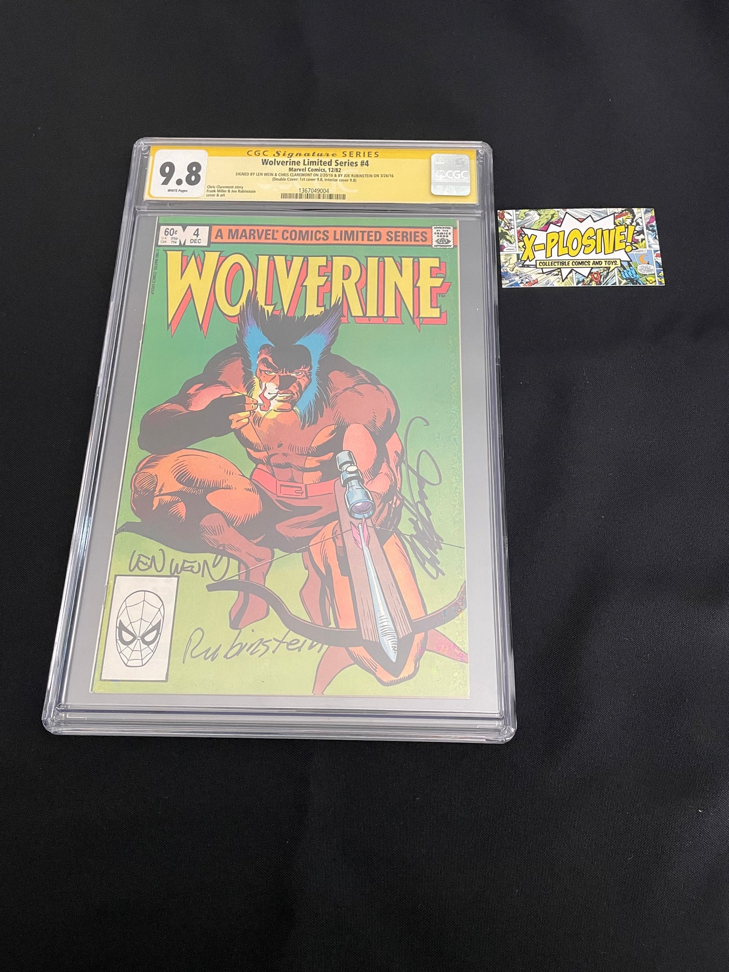 Wolverine Limited Series #4 CGC Signature Series DOUBLE COVER