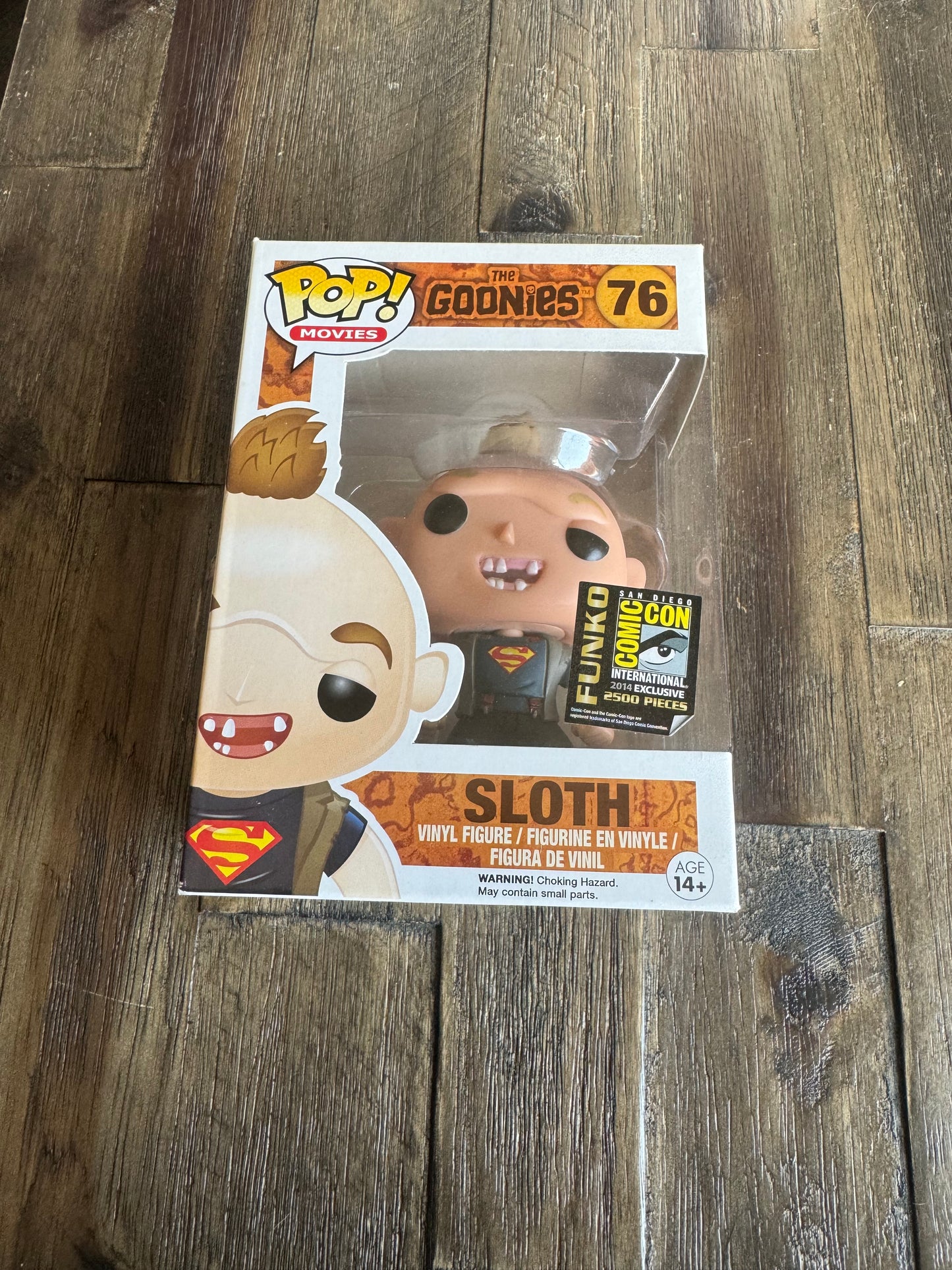 Sloth Funko POP #76 SDCC EXCLUSIVE The Goonies