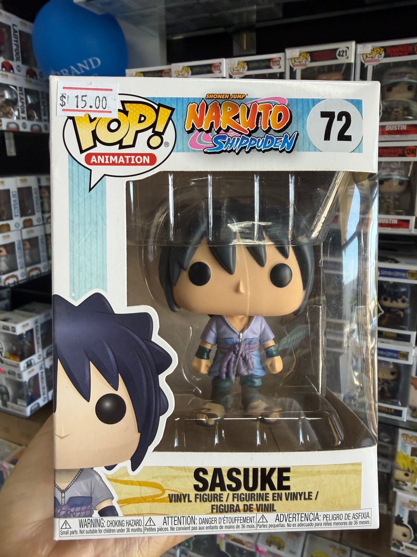 Sasuke Funko Pop #72 Naruto Shippuden Anime